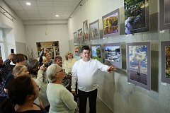 На ГТРК «Саратов» открылась персональная выставка фоторабот Бориса Игудина «Родные просторы»